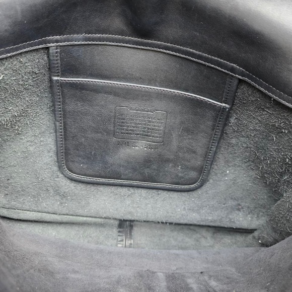 Vintage Coach 5180 Leather Messenger Briefcase Black Made in USA - Picture 9 of 12